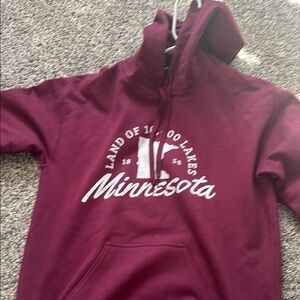 Maroon Minnesota Hoodie
